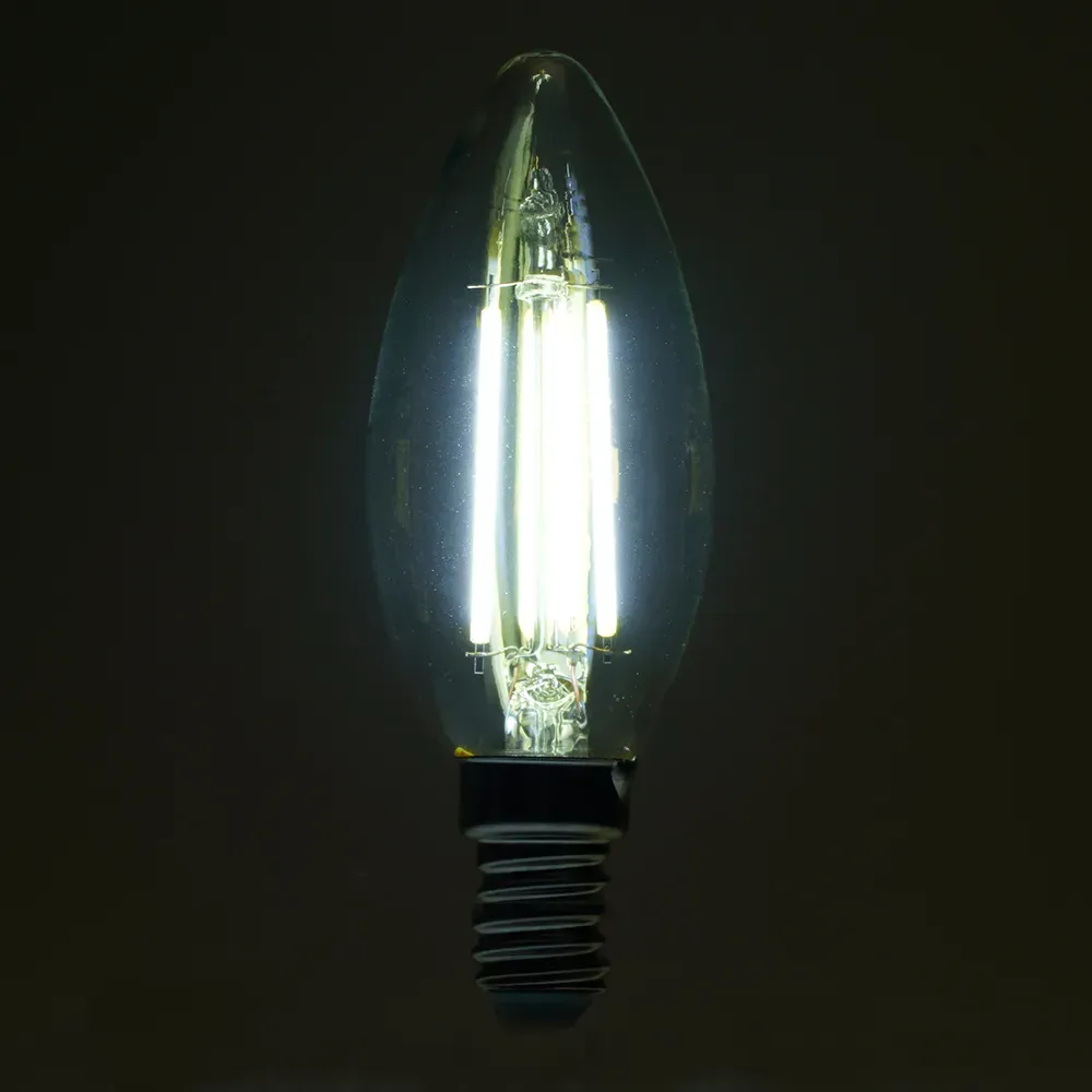 Лампа светодиодная LED 6вт Е14 дневной свеча FILAMENT Feron.PRO