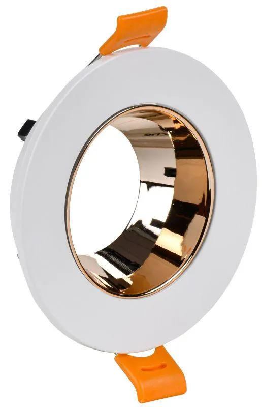 LIGHTING Светильник 4106 встраиваемый поворотный под лампу GU10 белый/золото пластик IEK IEK LT-UVB0-4106-GU10-1-K22