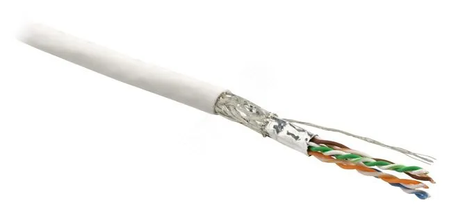 Витая пара SF/UTP кат 6 4 пары AWG26 patch IN LSZH нг(А)-HF белый 500м