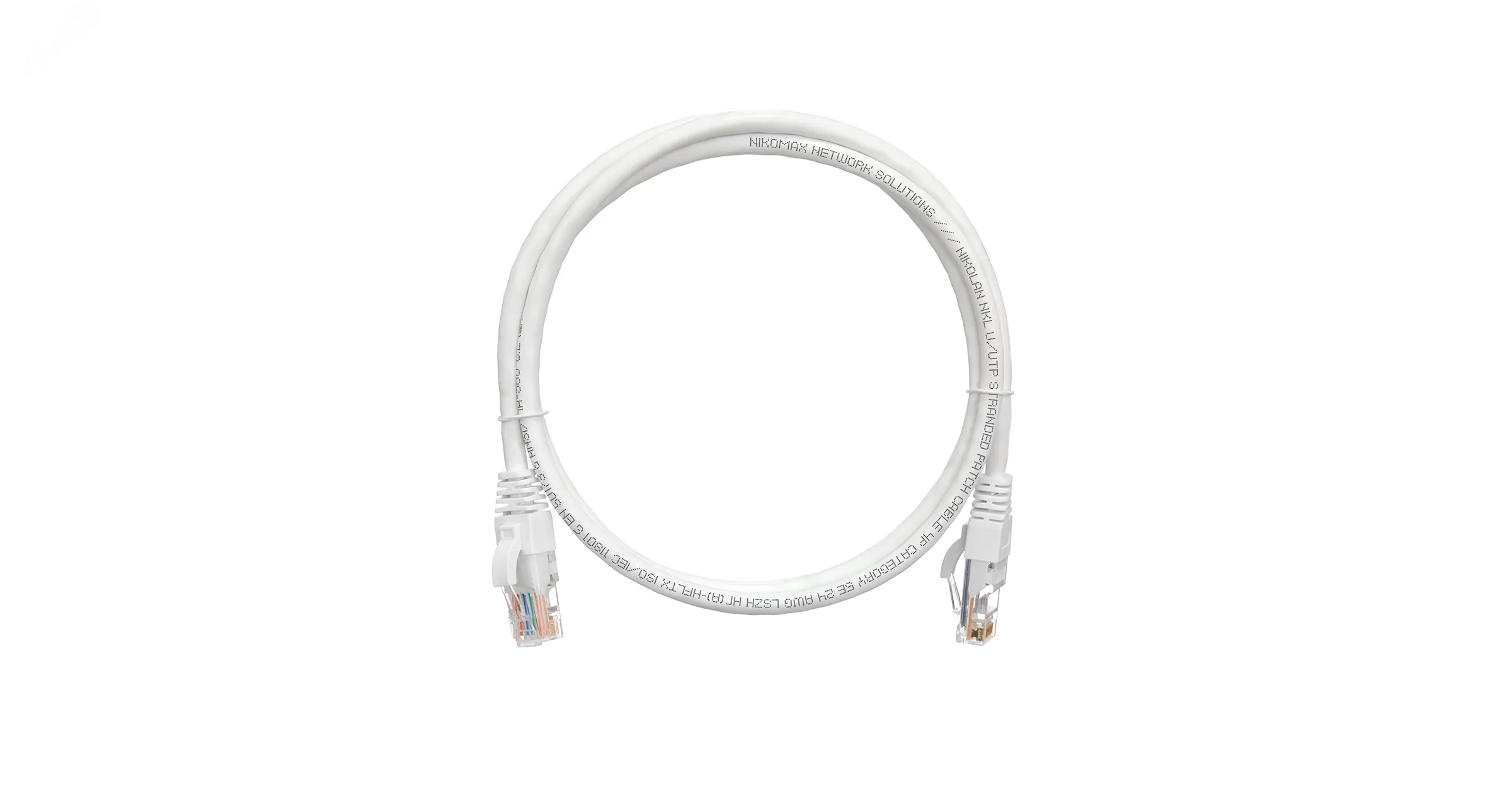 Патч-корд U/UTP 4 пары Cat 5e 2хRJ45/8P8C T568B 7х0205мм LSZH белый 0.15м