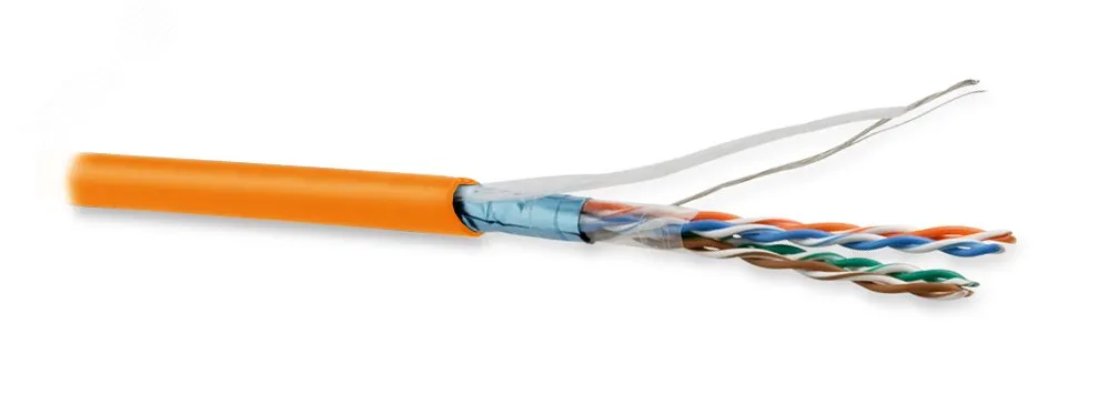 Витая пара F/UTP кат 5e 4 пары AWG26 patch IN LSZH нг(А)-HF оранжевый