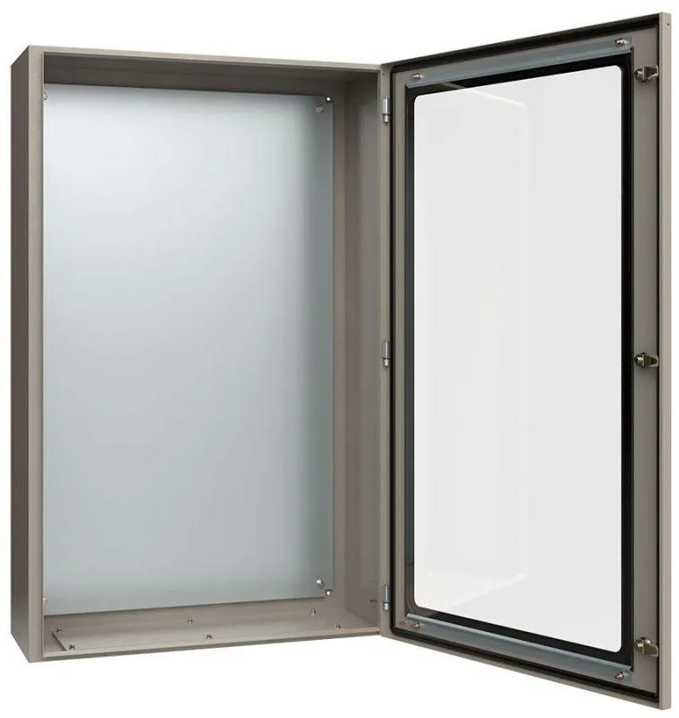 Корпус металлический щмп-6-0 (1200х750х300мм) у2 ip54 прозрачная дверь IEK YKM11-06-54-1