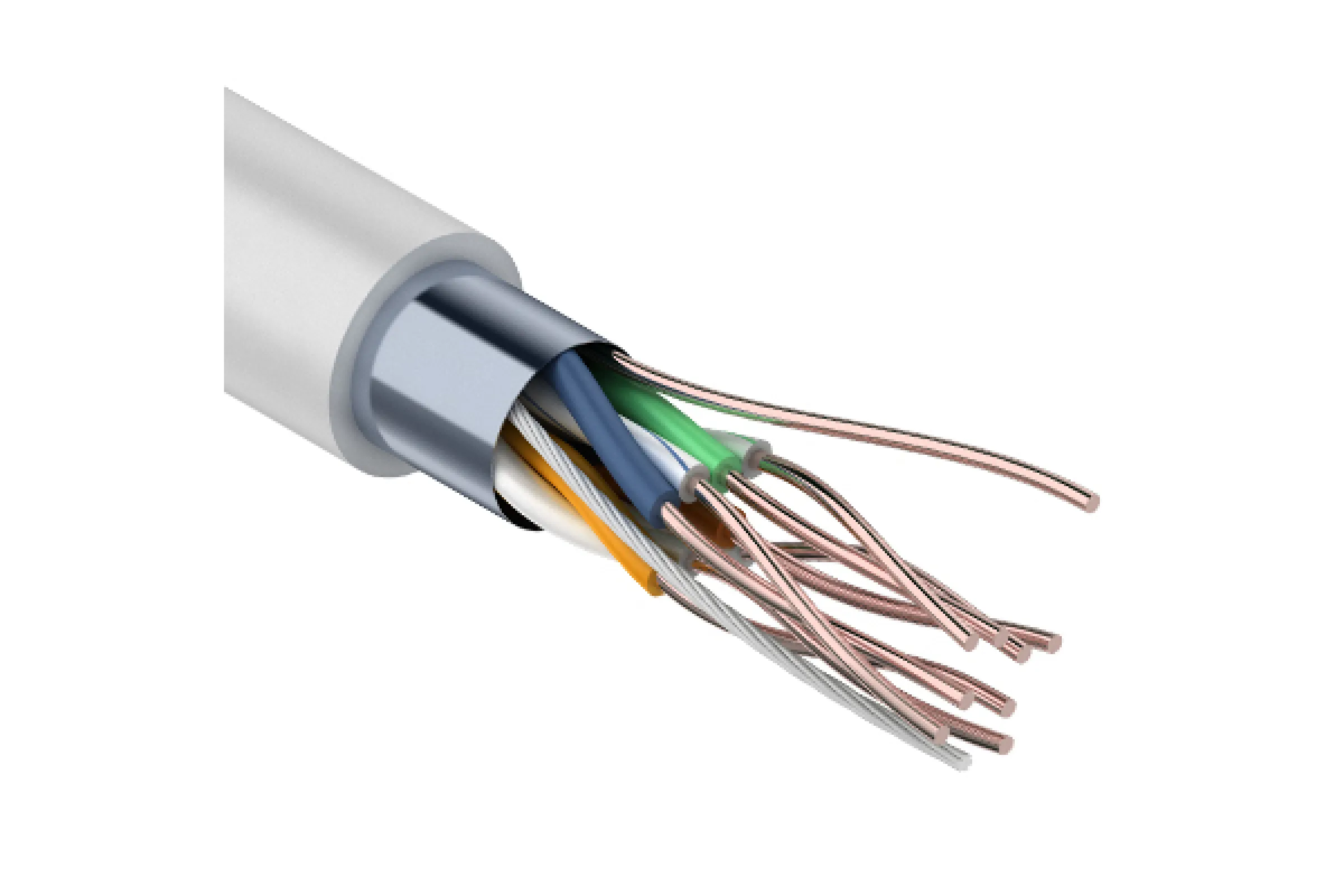Кабель FTP PROconnect 4PR 24AWG CCA CAT5e PVC серый бухта 50 м