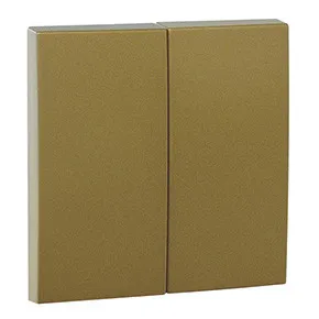 Efapel 90611 TDU Клавиша выключателя двойная, золото Efapel 90611 TDU