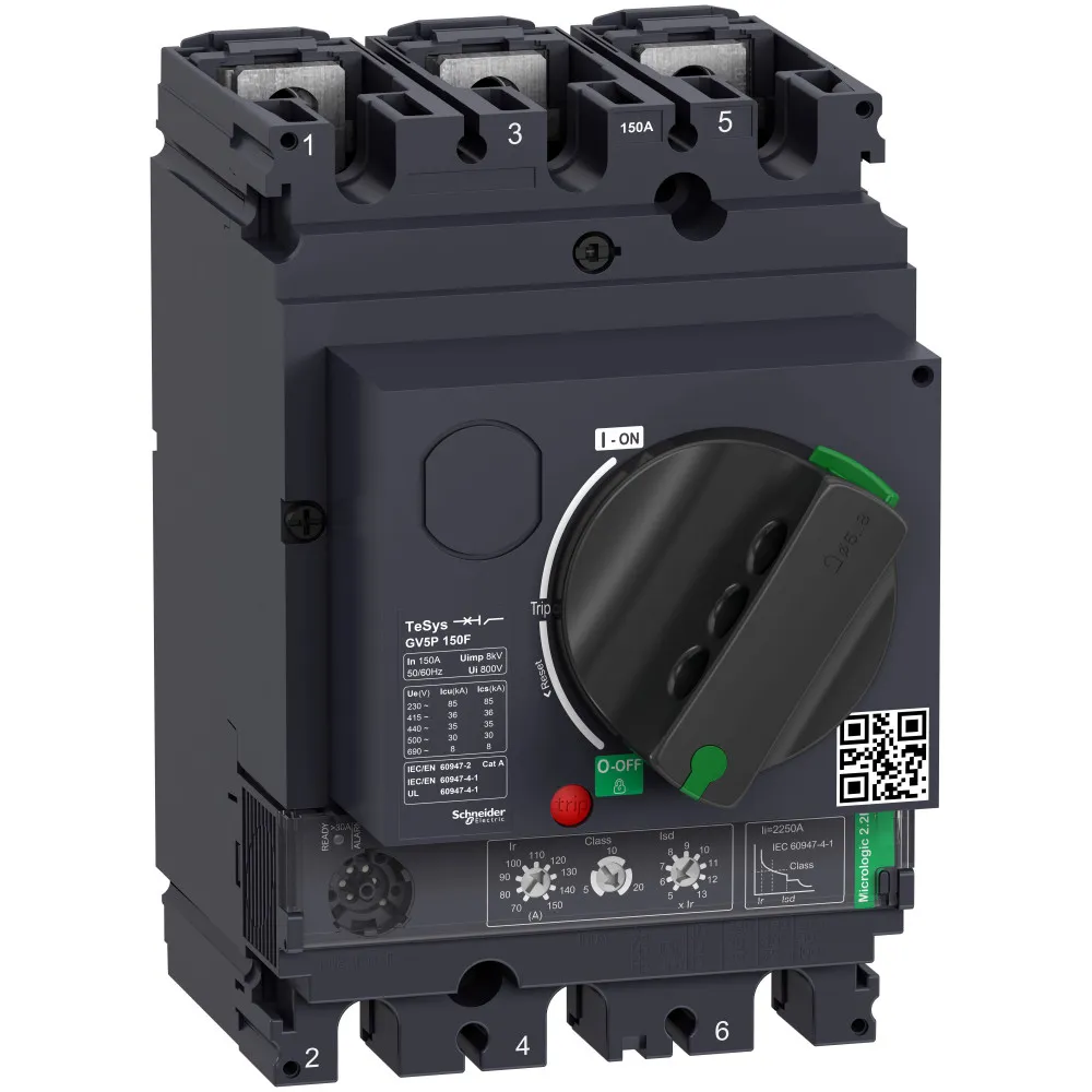 Выключатель автоматический GV5P T/M 150A 36kA SE (Schneider) GV5P150F