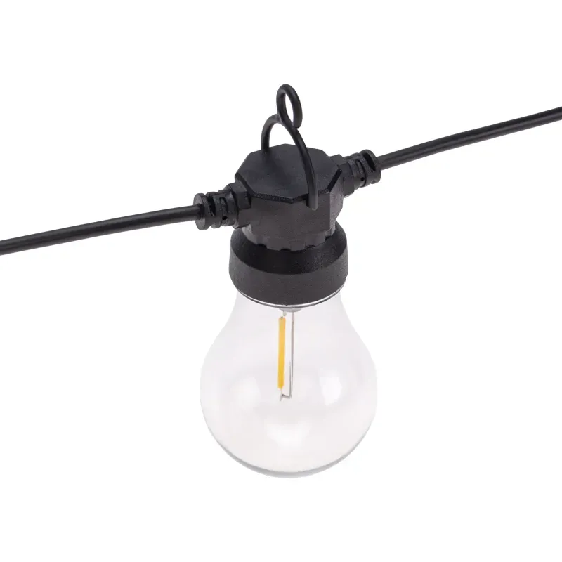 Гирлянда садовая Канэри, 15м, 3000К, встроенный аккумулятор, солнечная панель, коллекция Лондон REXANT 602-2422