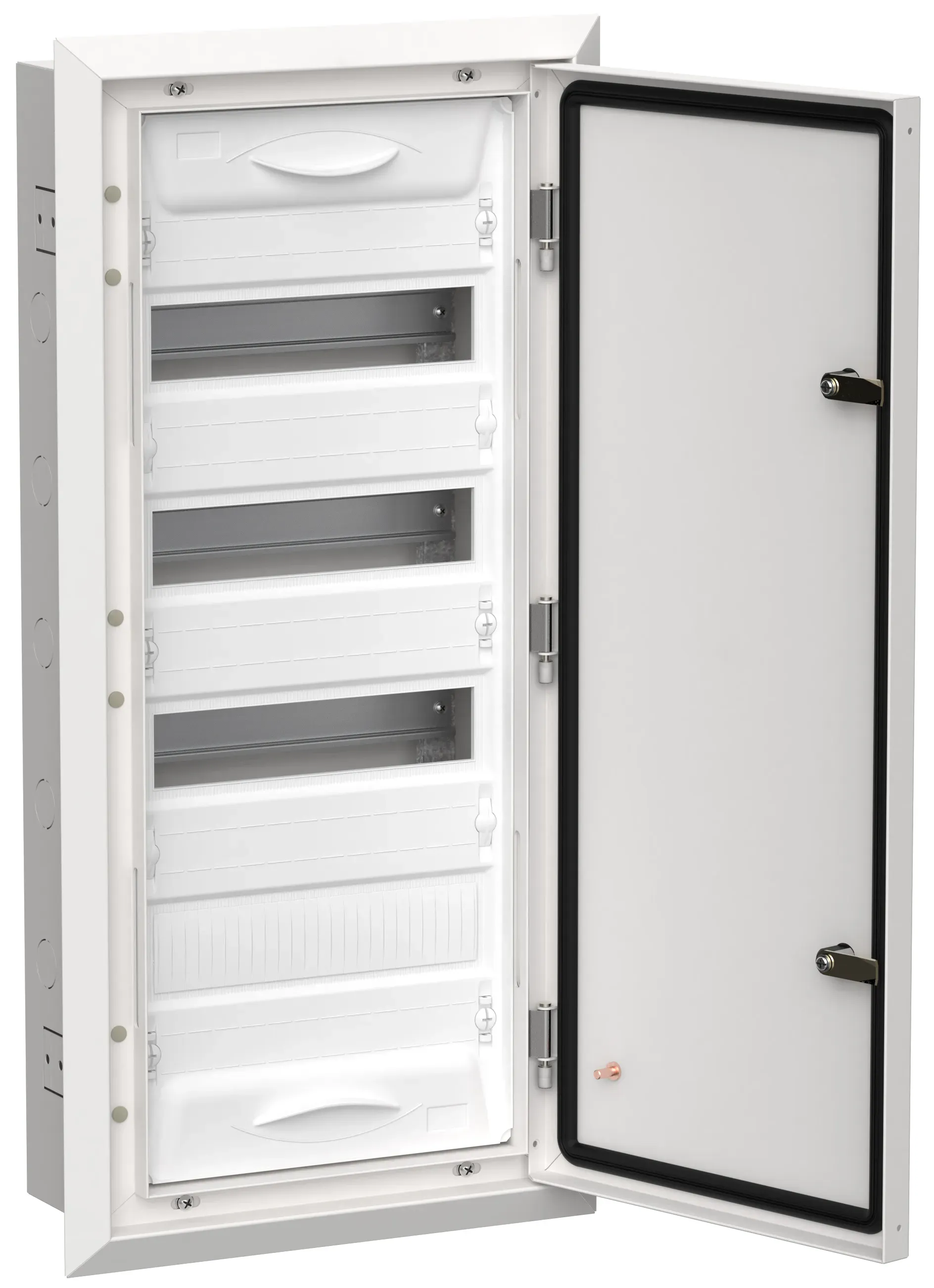 Titan 5 корпус металлический щрв-48 (1х48) 755х365х130мм ip31 белый (одна дверь) IEK TI5-50-V-048-31