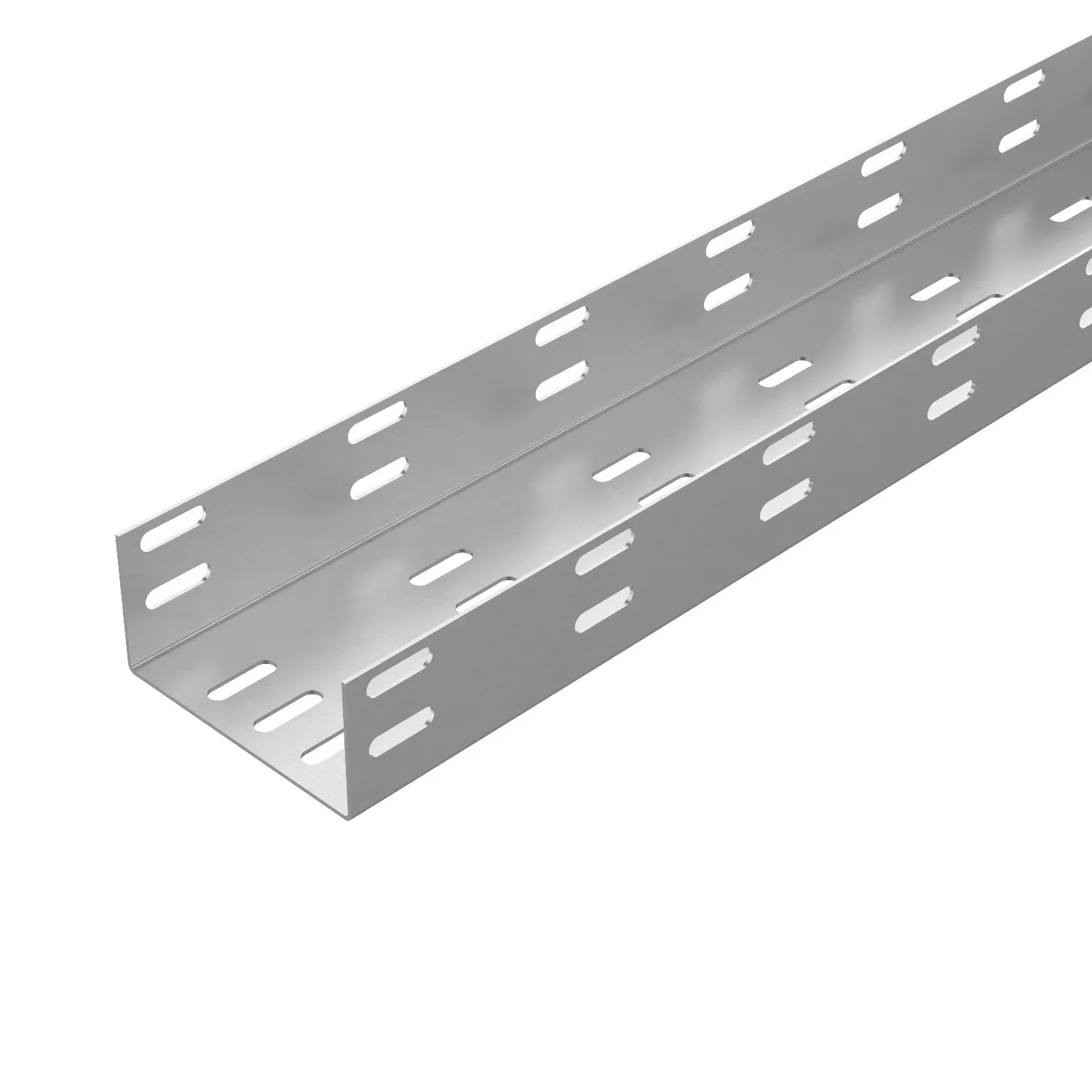 Лоток перфорированный лм 200х100х3000 ухл1, оцинкованный лист(толщина покрытия 10 -18 мкм) s1,5 ЗАВОД ЭМИ КУРГАН П0000000239