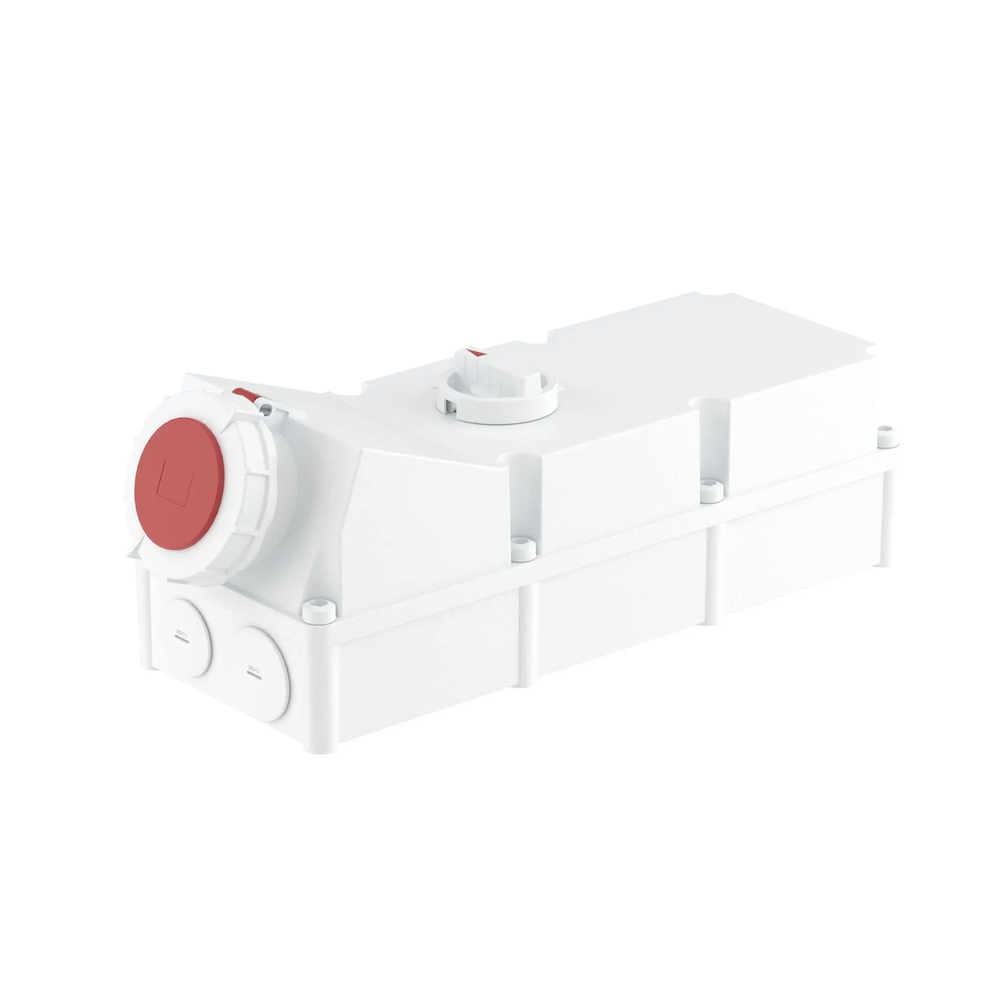 Розетка наружной установки ip67 125а 3p+e 400в с механической блокировкой и боковым расположением разъема ДКС DIS50312586