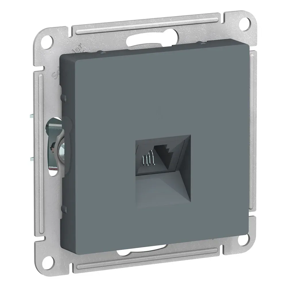 Розетка ATLASDESIGN телефонная RJ11 механизм грифель SE (Потенциал) ATN000781