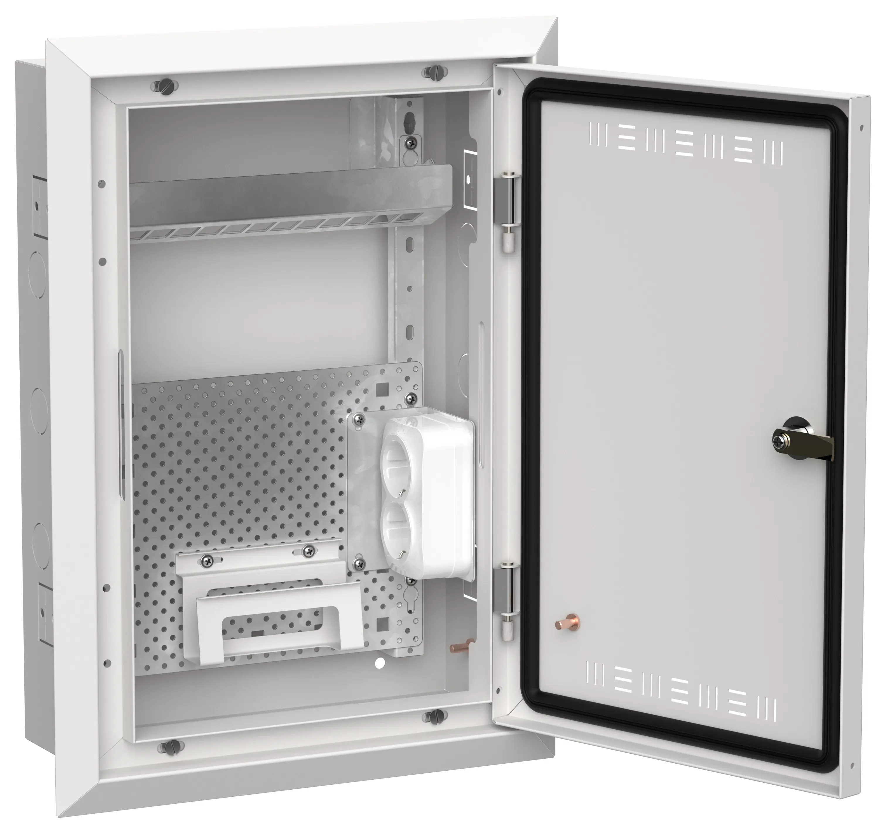 Titan 5 корпус мультимедиа щрв-24 (1х24) 505х365х130мм ip30 белый iek IEK TI5-51-V-024-30