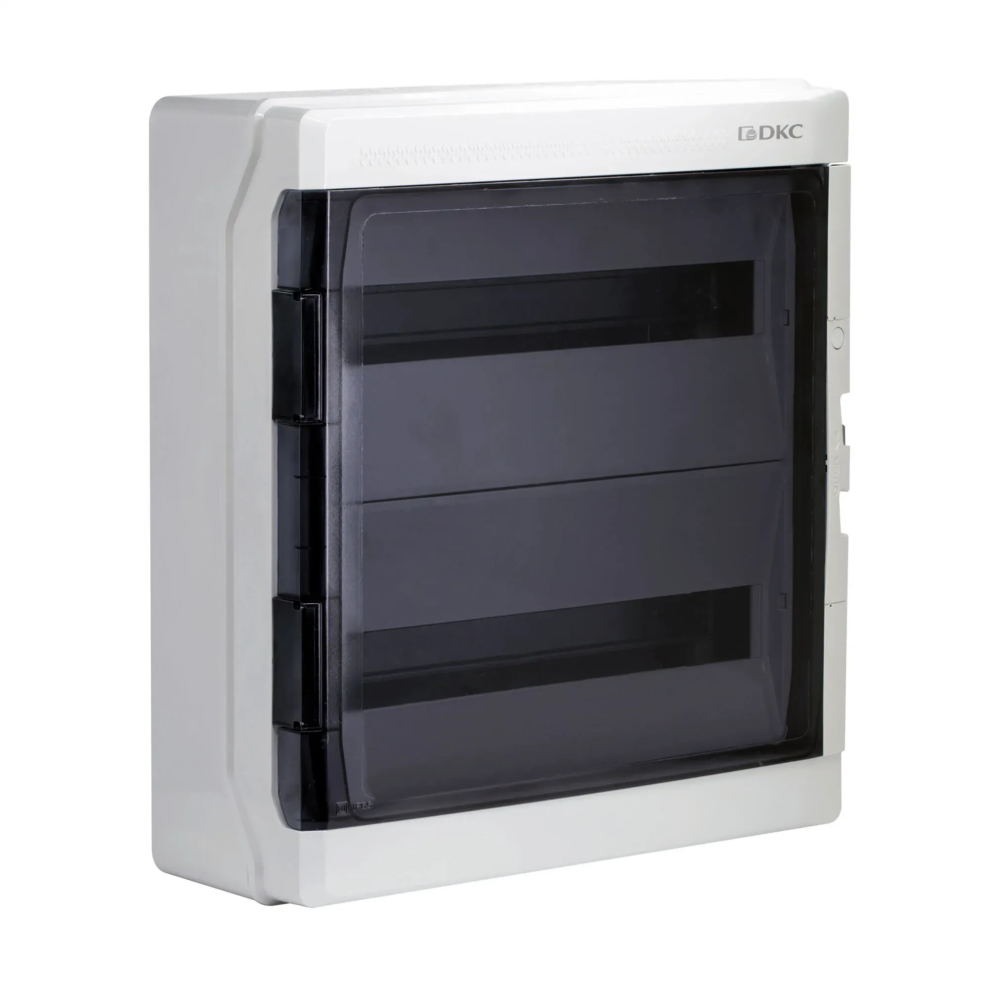 Щиток настенный с дверцей 36 мод.,ip65, серый, с клеммным блоком 63а ДКС RB36W6TGD