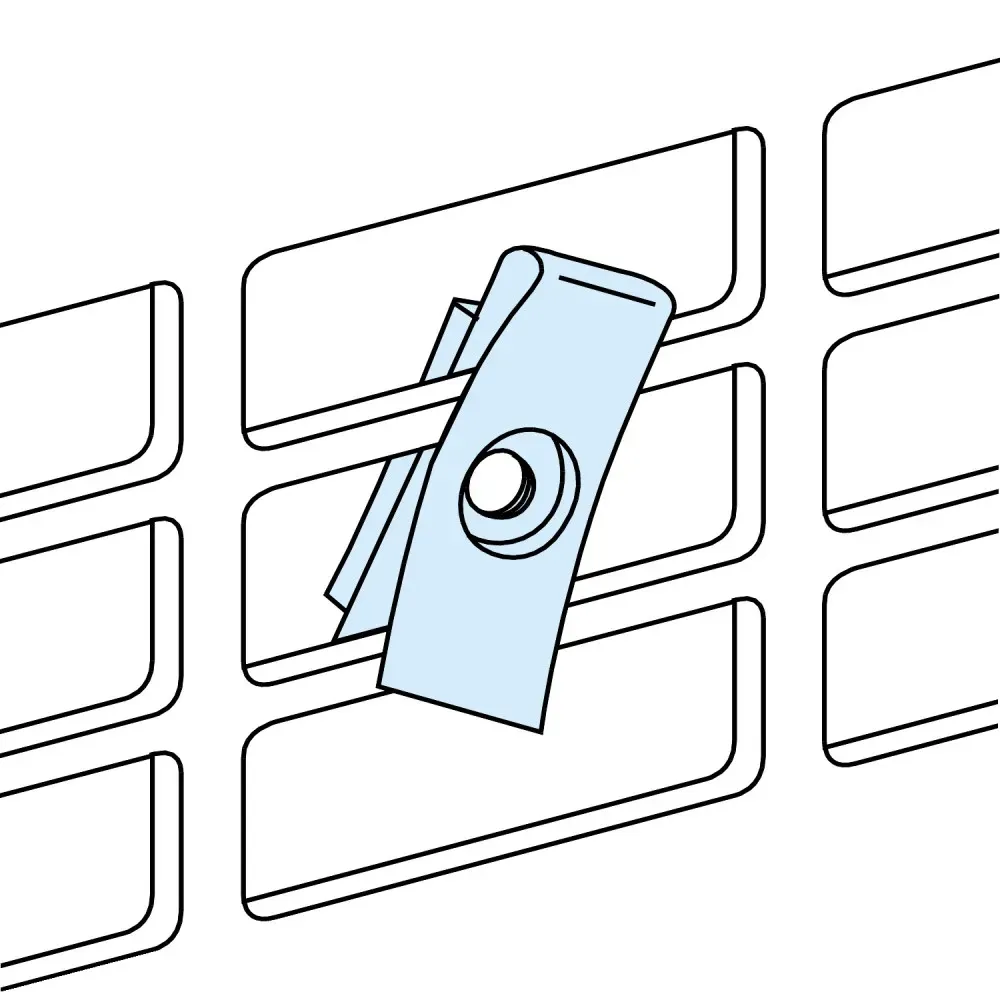 20 ГАЕК М4 ДЛЯ ПЕРФОРИРОВАННОЙ ПЛАТЫ SE (Schneider) LVS03180