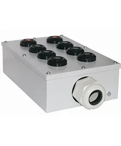 Пост управления ПКУ-15-21.241-54У2 (6хКЕ081/2(1з+1р) черная + 2хКЕ081/2(1з+1р) красная + PG-36) Электротехник ET008543