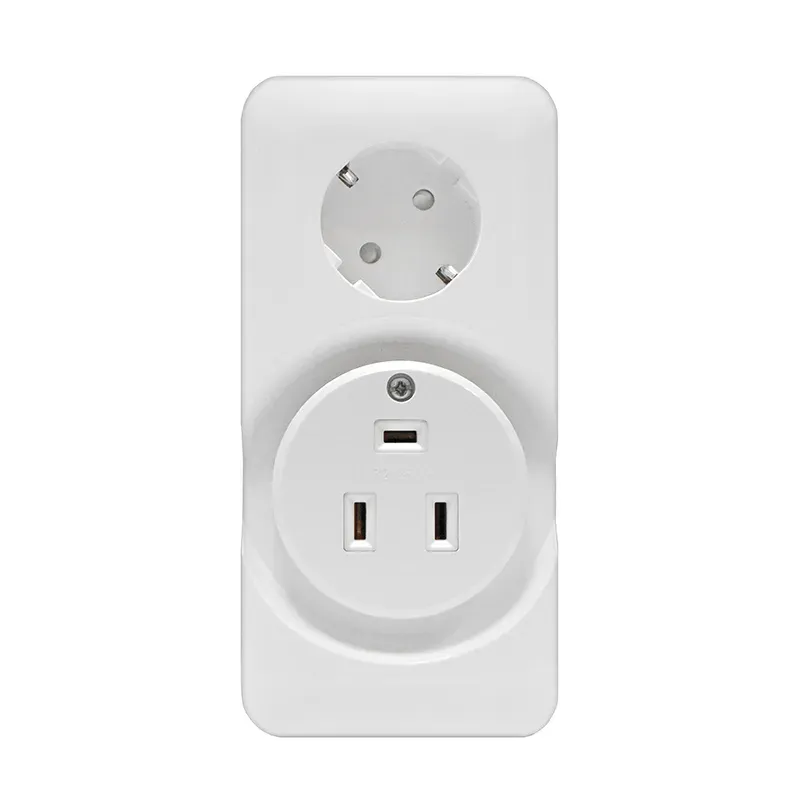 Розетка двойная РШ/Евро UNIVersal белый 32А/16А 250В (еврослот) Универсал 5310