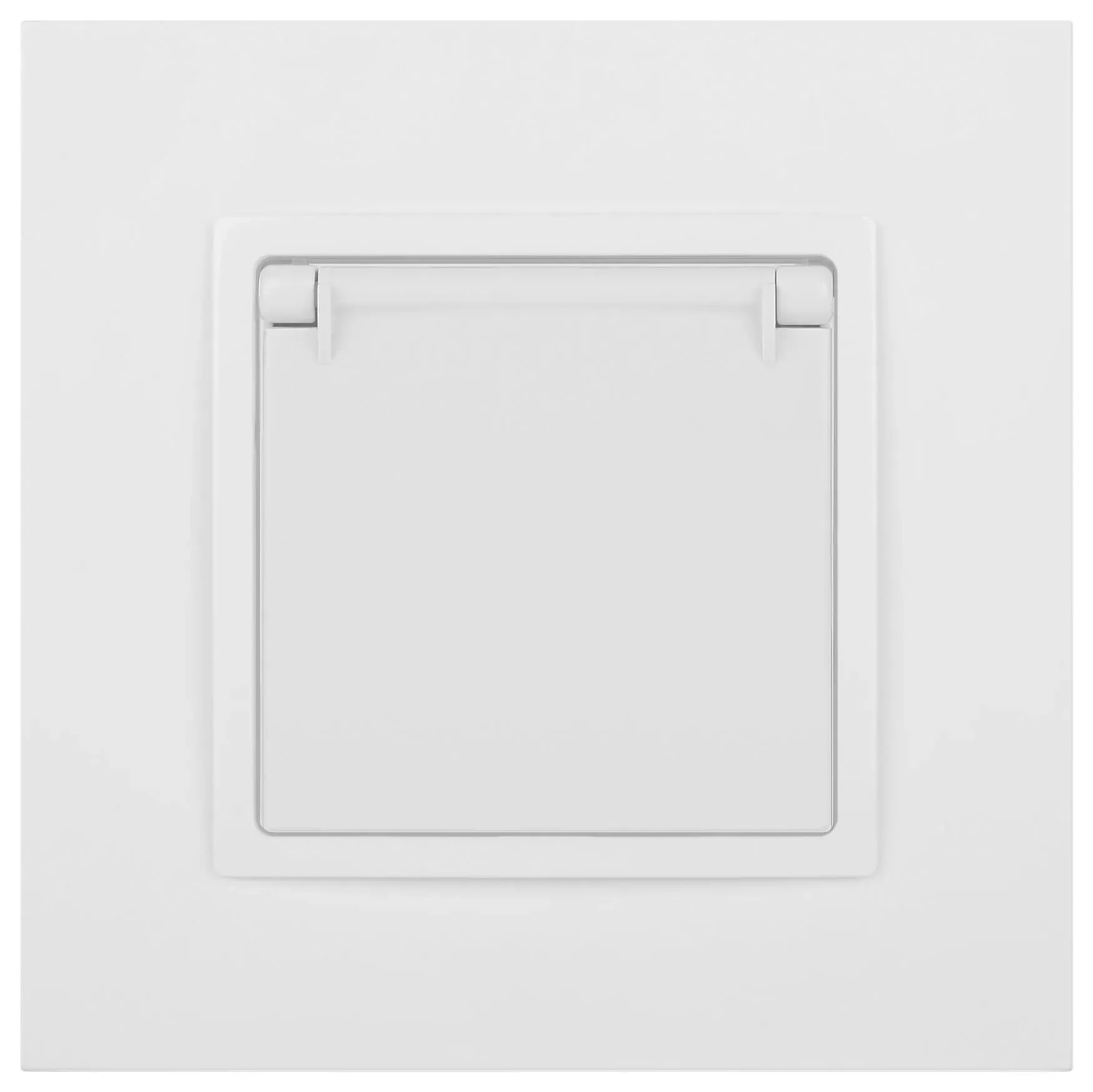 Розетка 2P+E Schuko со шторками с крышкой, 16А-250В, Эра Elegance, белый, 14-2103-01 б0034278