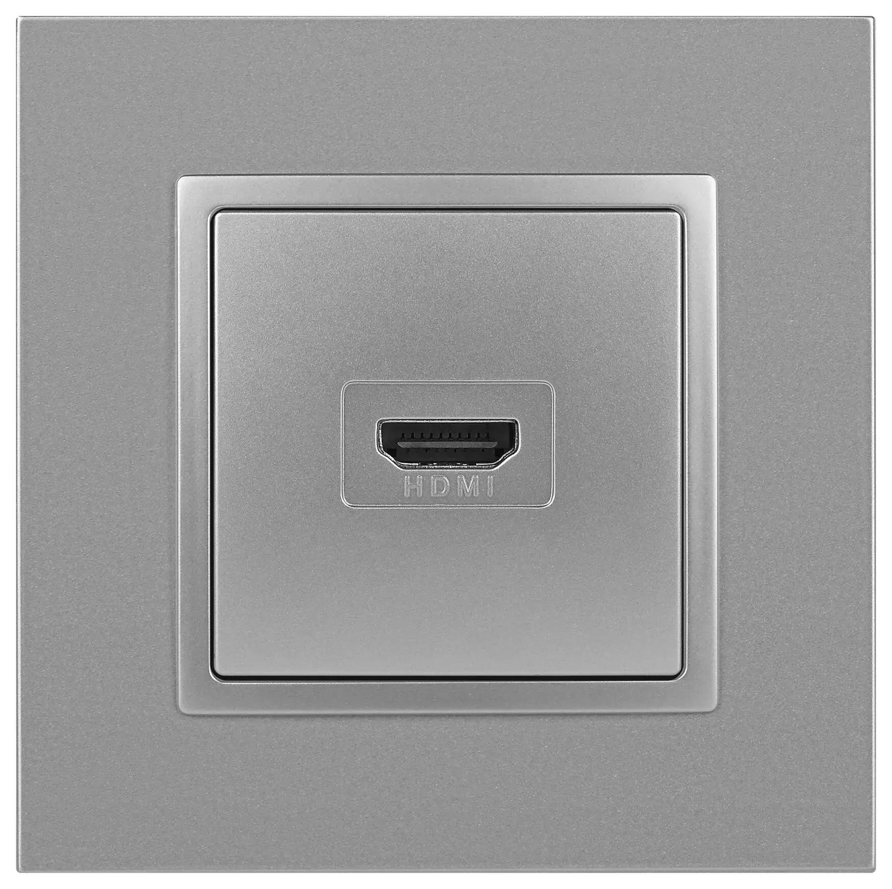 Розетка HDMI, Эра Elegance, алюминий, 14-3114-03 Б0034334
