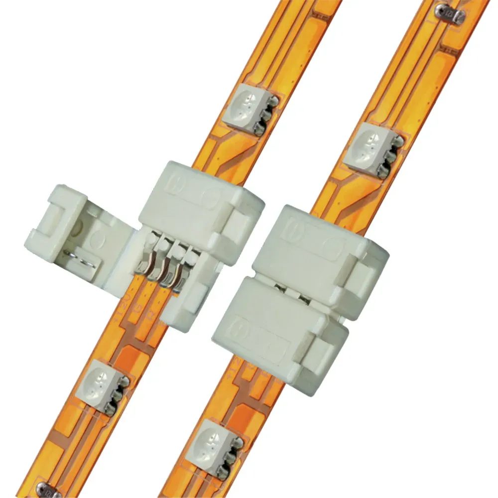 Клемма соединительная для светодиодных лент 5050 RGB, 4 контакта, IP20, цвет белый, 20 штук в пакете Uniel 6607