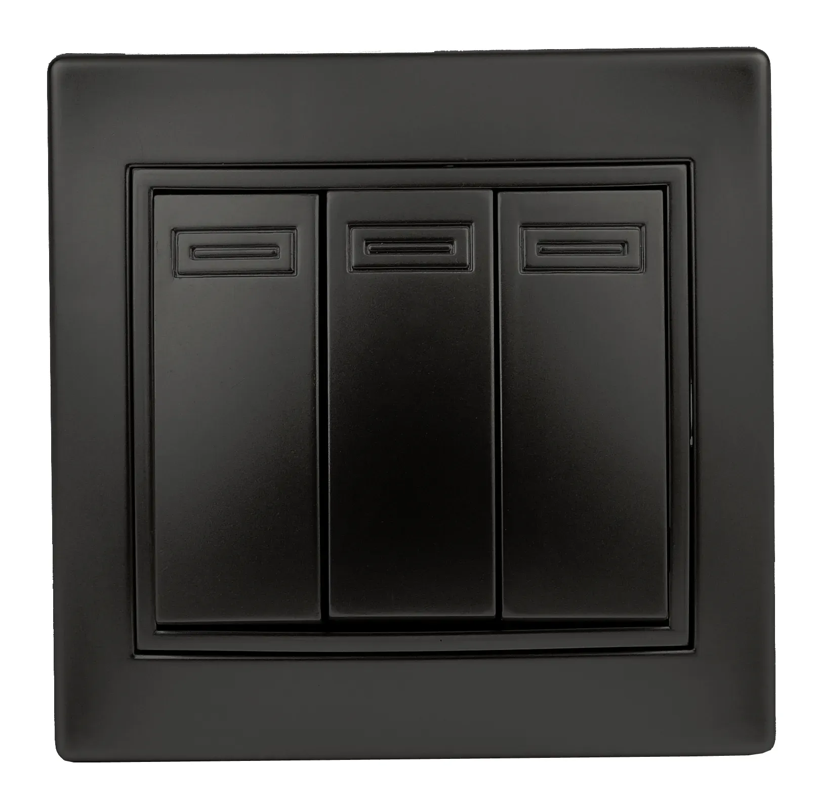 Выключатель Intro Plano 1-106-05 тройной, 10А-250В, IP20, СУ, антрацит ЭРА Б0053795