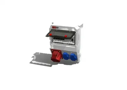 Устройство распределительное настенное пластик IP44 40A корпус 222х284х122 серый AlpenBox 00-00001818