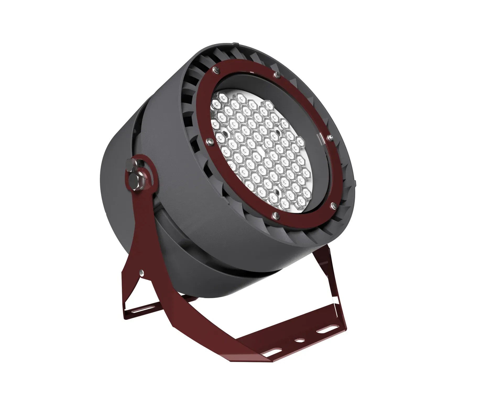 Прожектор led l-industry ii banner 71 вт 10295лм диаграмма г30 4,0k мультилинза металл поворотное крепление ip65 LEDEL INII71-24-513-17