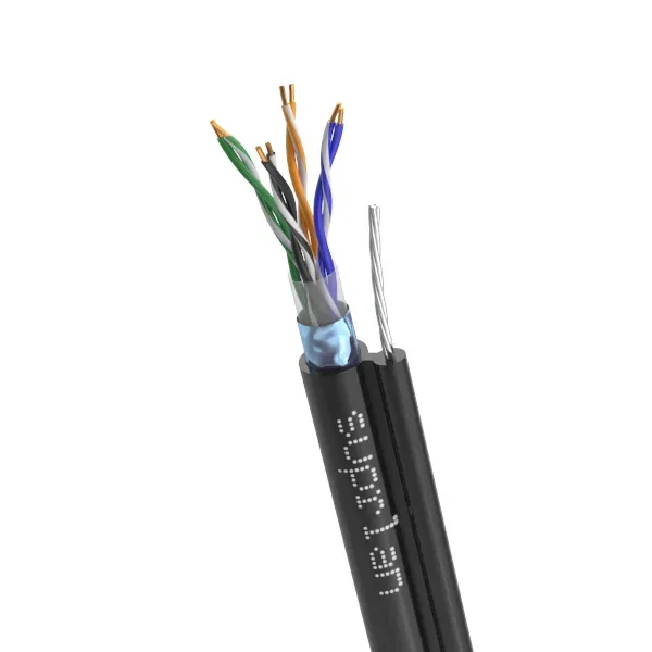 Витая пара Premium FTP Cat.5e 4x2x0,51 Cu PE Outdoor T-FG8 (трос) 305м