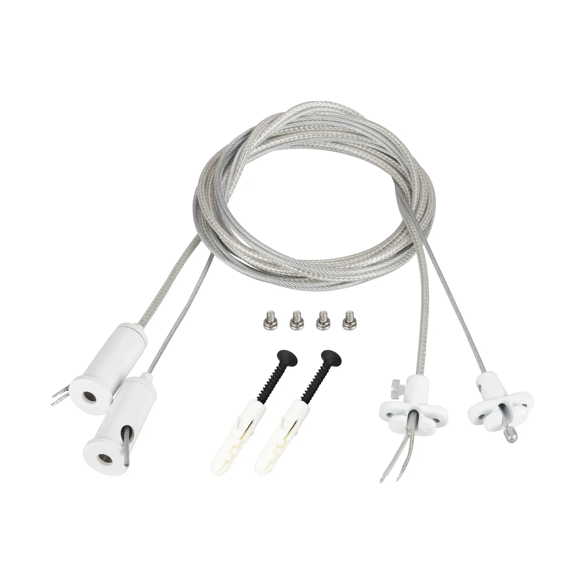 Подвес токопроводящий ARL-2x2m Set WHITE (Pad 15x2mm, 2x20AWG) (Arlight, провод 2x0.5) Arlight 043324