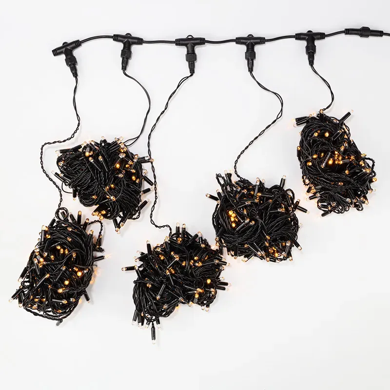 Гирлянда LED ClipLight 24V, 5 нитей по 20 м, диодов желтый Neon-Night 323-501