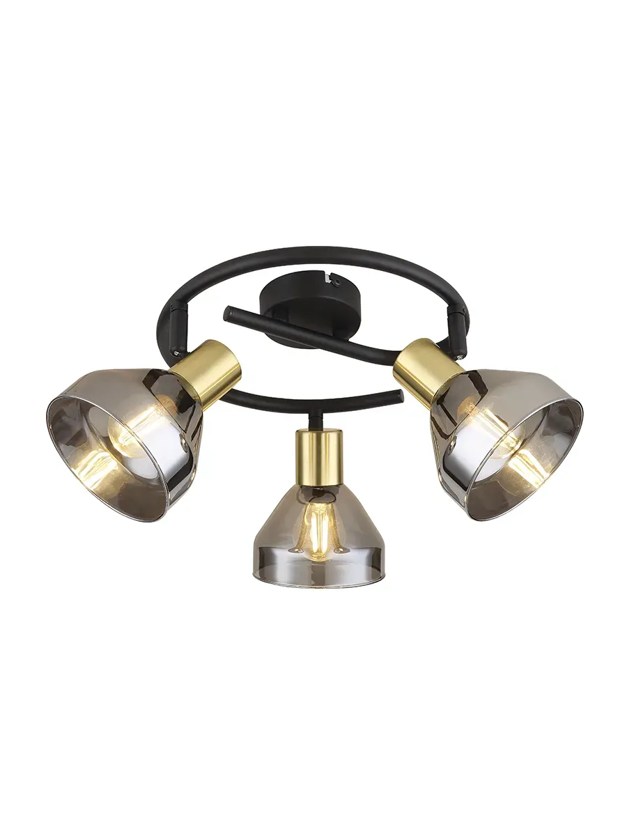 Светильник настенно-потолочный спот Kinge 7036-733 3 х E14 40 Вт поворотный Rivoli Б0052877