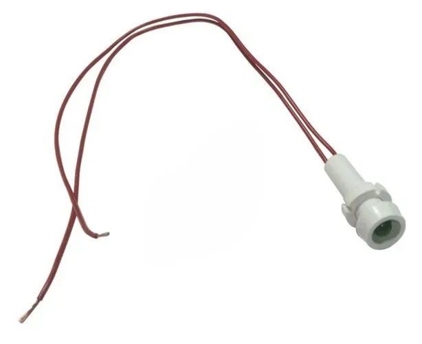 Лампа СКЛ 15.1А-Л-1-28 (выводы 250 мм) зел. Каскад-Электро УТ006912