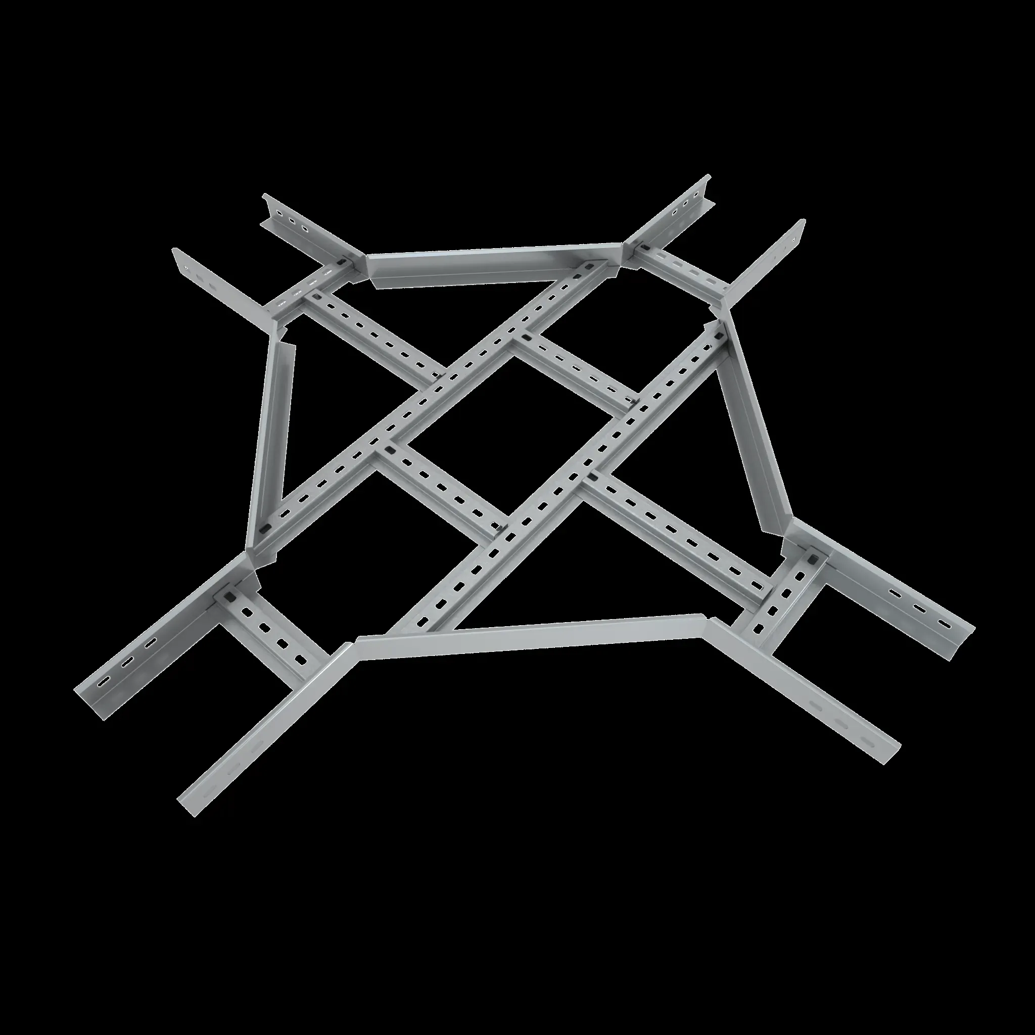 Разветвитель Х образный лестничный 100х200х1,2 мм HD85 КМ-профиль LXD100-200-1.2 HD85