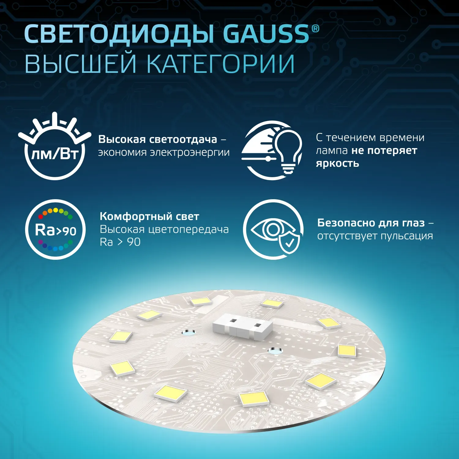 Лампа MR16 5W 530Лм 4100K GU10 LED 1/10/100