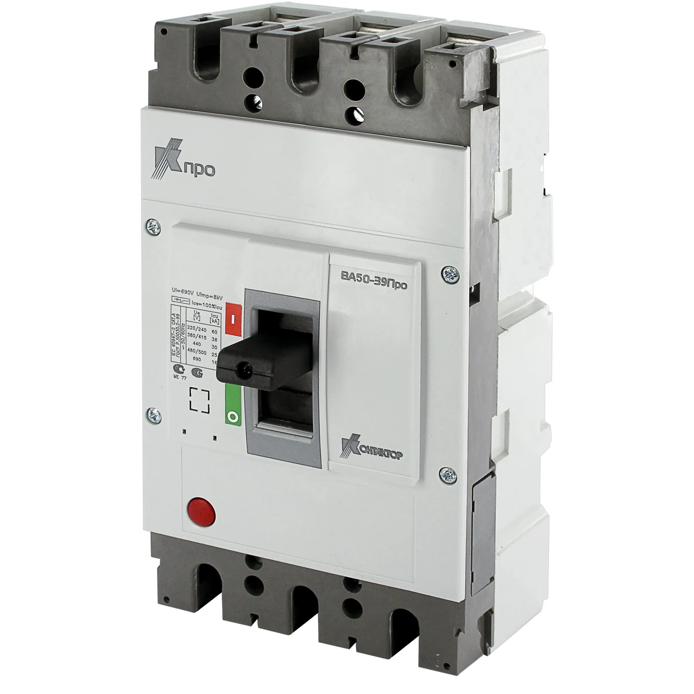 Выключатель автоматический ва50-39про 3п s2 400а 36ка КОНТАКТОР УЛЬЯНОВСК 7003013