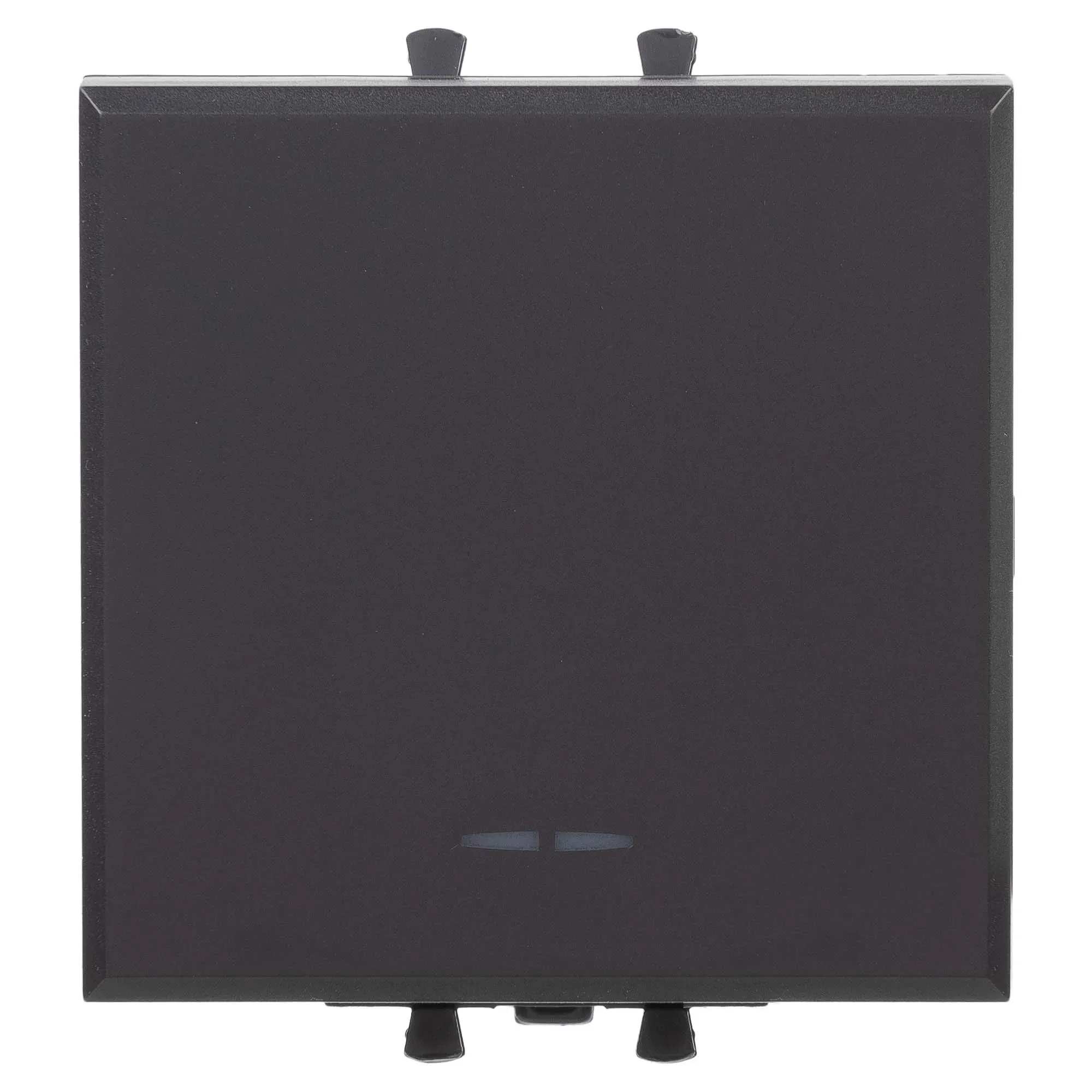 Avanti Переключатель одноклавишный модульный, , Черный матовый, 2 модуля DKC 4412112