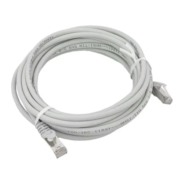 Патч-корд TERACOM PRO Cat.5E экранированный FTP оболочка LSZH серый (5.0м)