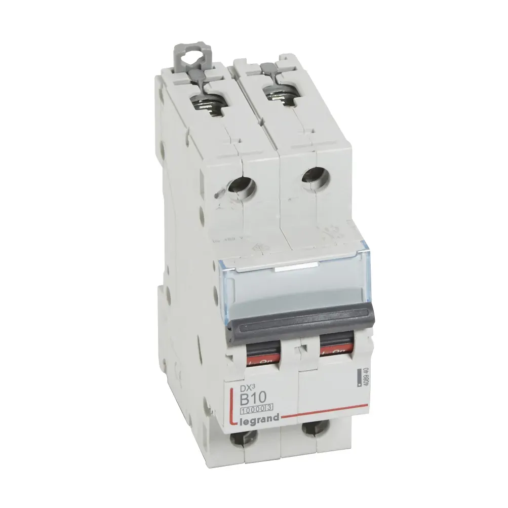 Выключатель автоматический двухполюсный 10а b dx3 10kа/16kа LEGRAND/DACCORD 408940