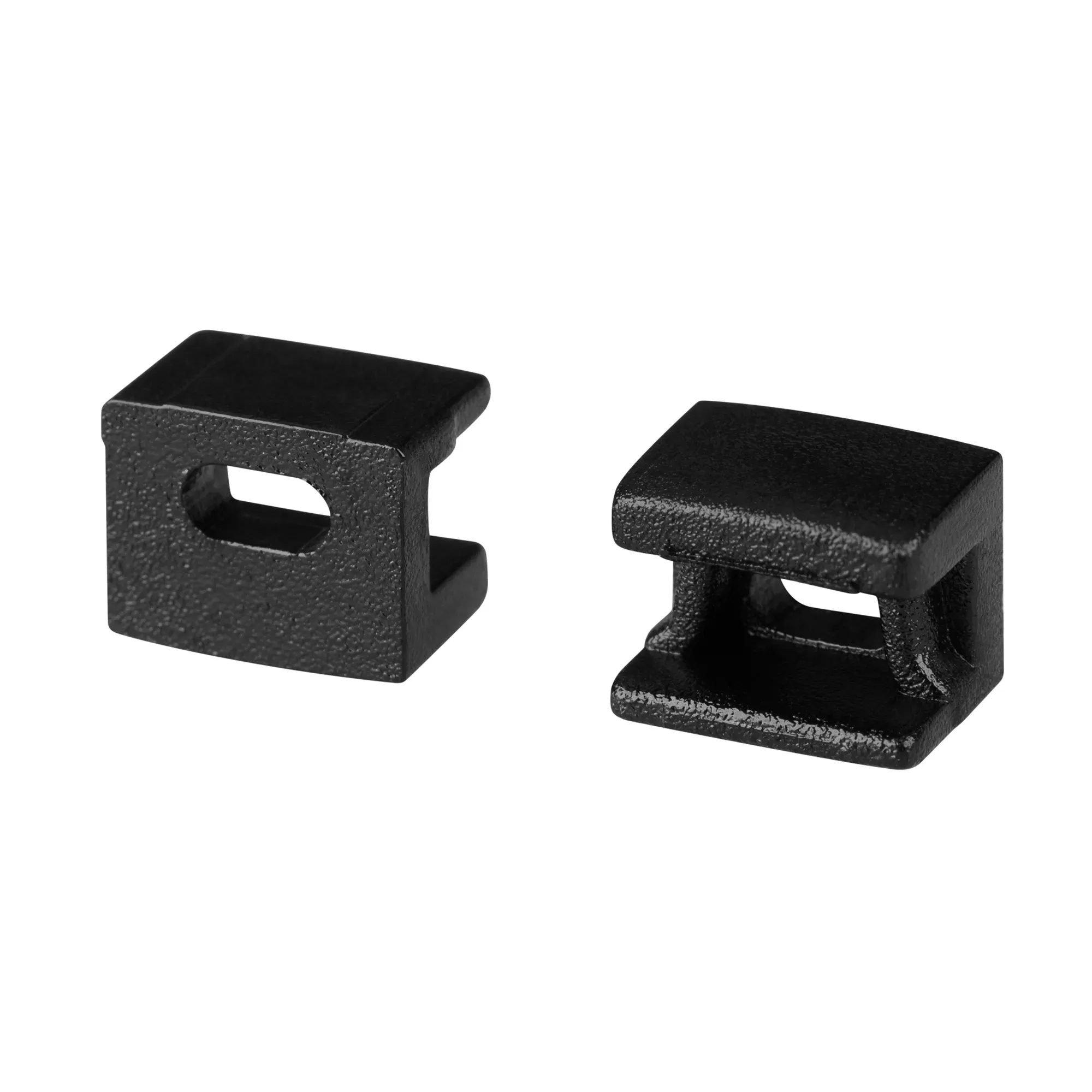 Заглушка PLINTUS-FANTOM-BENT BLACK с отверстием (Arlight, Пластик) Arlight 043905