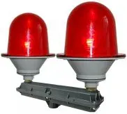 Сдвоенный заградительный огонь низкой интенсивности 2 ЗОМ-75Вт-АВ   10кд, тип A Аэросигнал 43 AS: 2 ЗОМ-75Вт-АВ