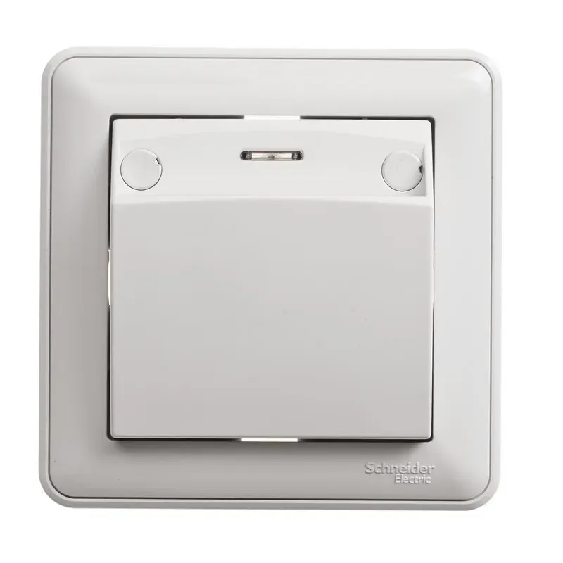 W59 Выключатель карточный одноклавишный скрытый с индикацией белый SE (Потенциал) VS616-051-18