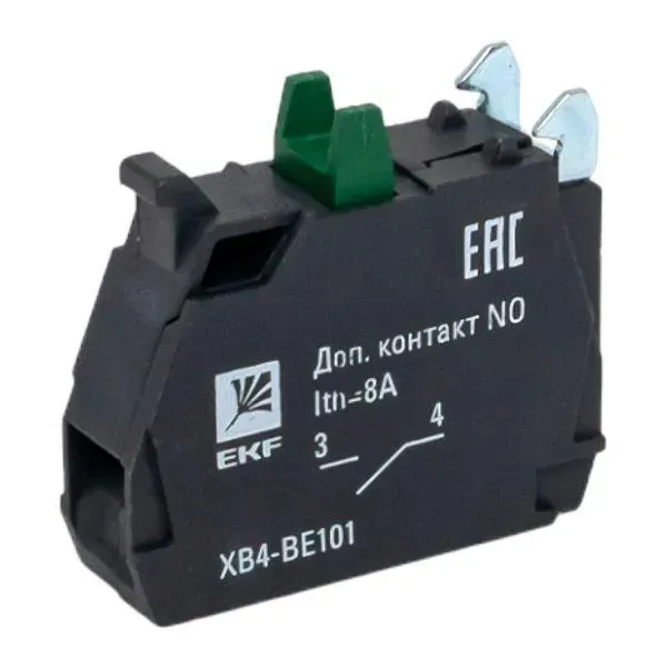 Контакты дополнительные NO (зеленые) PROxima EKF XB4-BE101