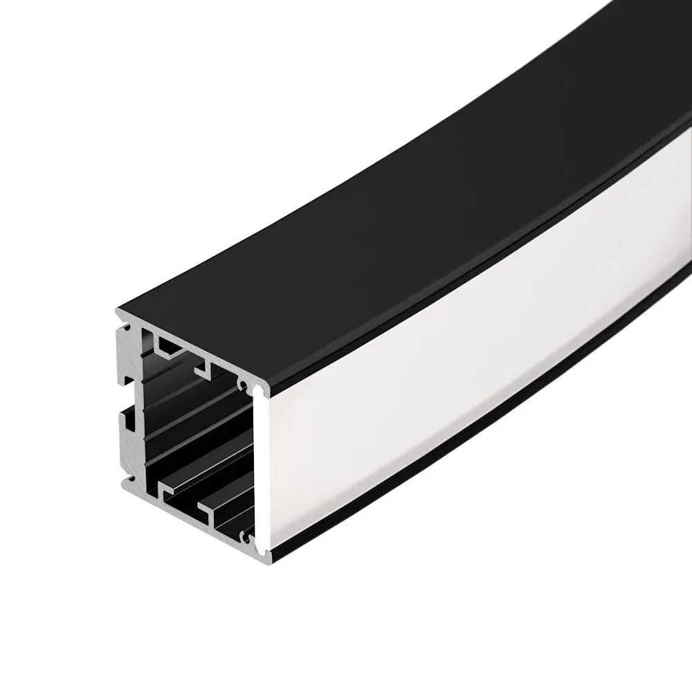 Профиль SL-ARC-3535-D1500-W90 BLACK (1180мм, дуга 1 из 4) (ARL, Алюминий) Arlight 026599