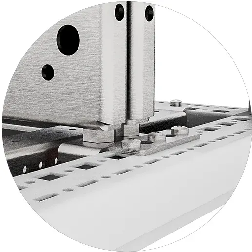 Комплект крепления для монтажных панелей задняя    стенка к задней стенке RS52 УЗОЛА UR33400020201