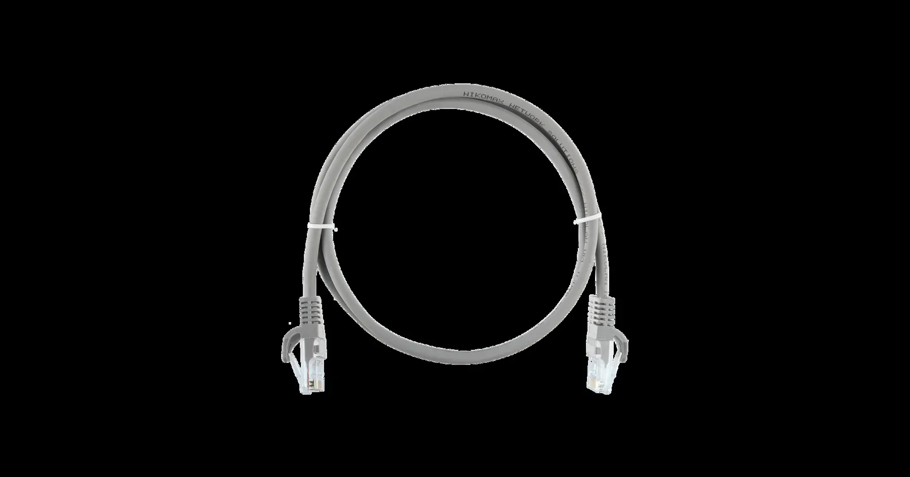 Патч-корд U/UTP 4 пары, Кат.5e, 2хRJ45/8P8C, T568B, 7х0,175мм, LSZH, серый, 3м