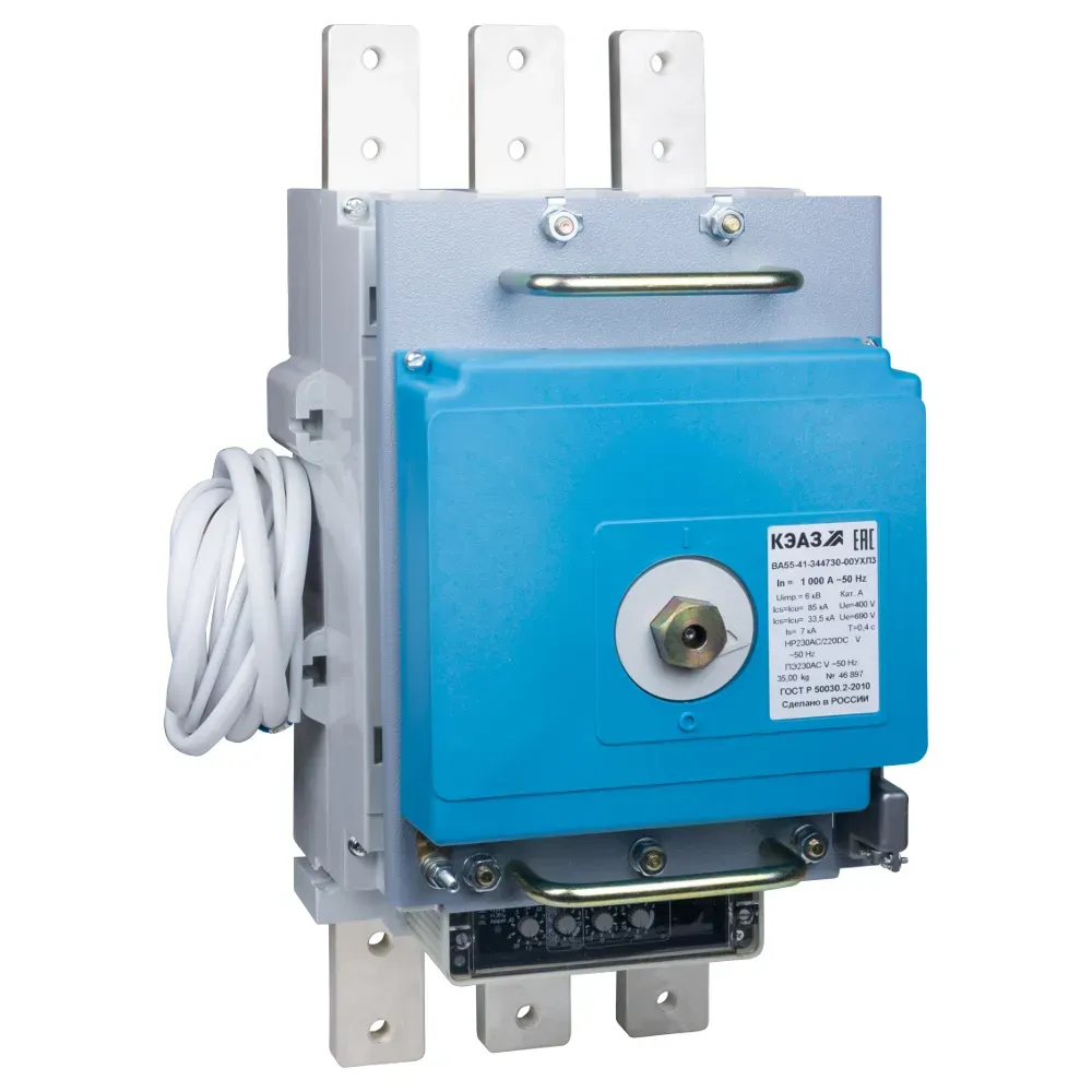 Выключатель автоматический ва55-41-341130-1000а-690ac-пэ400ac-ухл3 КЭАЗ 108233