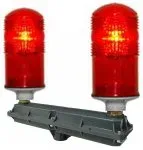 Сдвоенный заградительный огонь низкой интенсивности 2 ЗОМ-48LED  32,5 кд, тип B Аэросигнал 43 AS: 2 ЗОМ-48LED