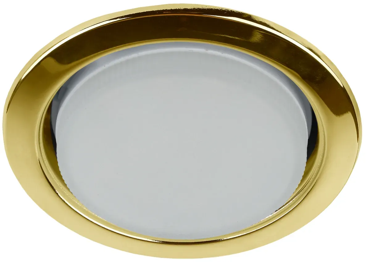 Светильник встраиваемый KL35 GD-10 /1 под лампу Gx53 220V 13W золото (упаковка 10 шт) (10/100/2400) ЭРА Б0048949