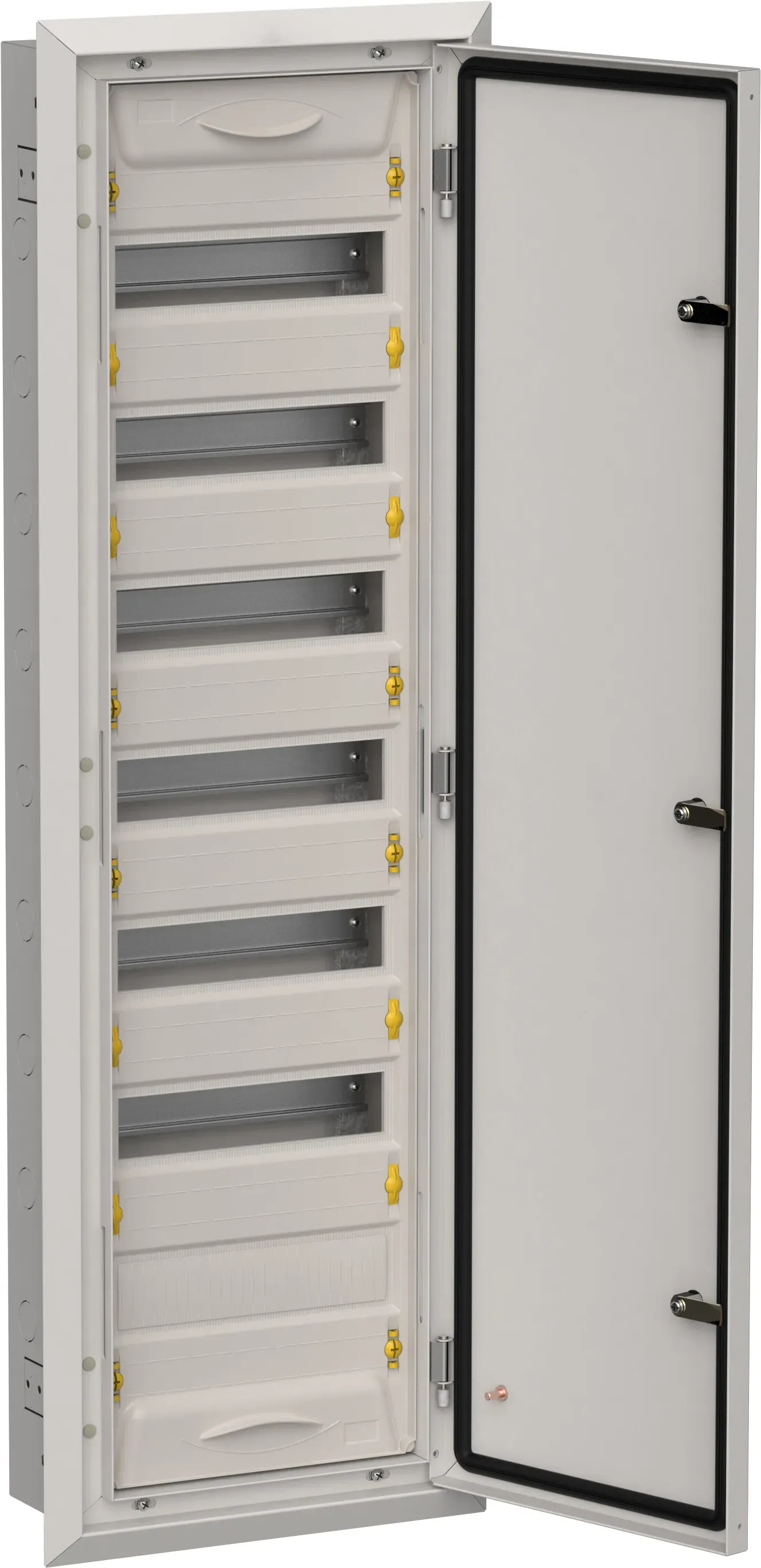 Titan 5 корпус металлический щрв-84 (1х84) 1130х365х130мм ip31 серый (одна дверь) IEK TI5-50-V-084-31-7035