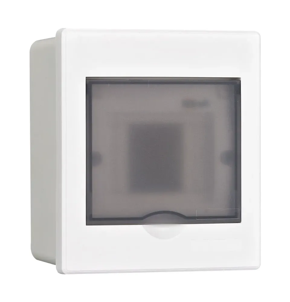 Корпус пластиковый встраиваемый прозрачная дверь 1 ряд 4 мод. ip41 щрв-п DEKRAFT 31050DEK