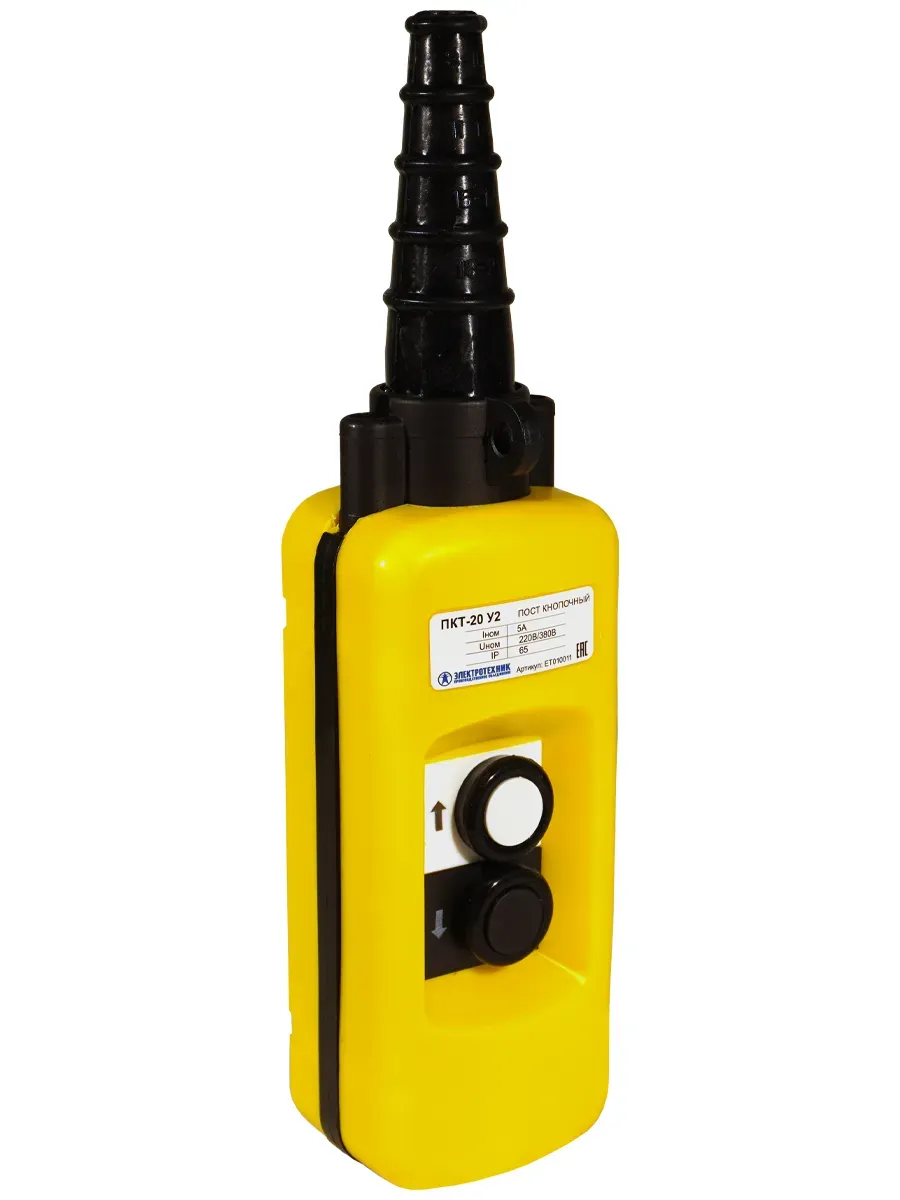 Пост кнопочный ПКТ-20 У2, IP65, вверх, вниз, 2NO Электротехник ET010011