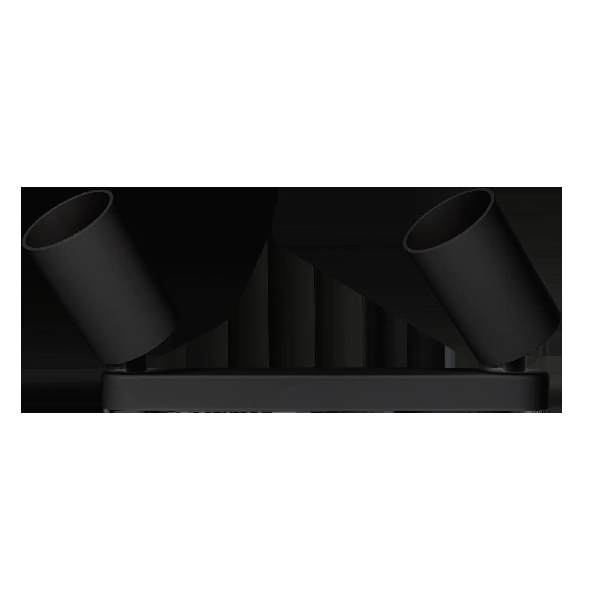 Светильник светодиодный ДПО 2xGU10 без ламп круглый черный корпус Jazzway JazzWay 5049345